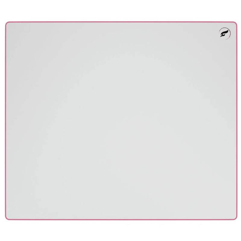 Odin ZeroGravity 19 "x16.5" XL Gaming Cloth Mouse Pad -  White / Pink Stitching - حصيرة الفأرة